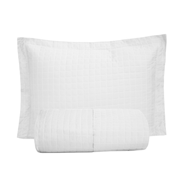 Kit Cobre Leito Pastilhas Queen 3 Peças Matelado Costurado  B