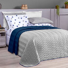 Kit Cobre Leito Queen 6 Peças Tecido Percal Dupla Face Coorde