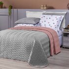 Kit Cobre Leito Queen 6 Peças Tecido Percal Dupla Face Coorde