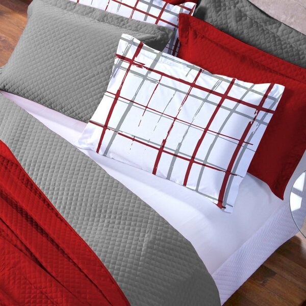 Kit Cobre Leito Queen 8 Peças Tecido Percal Dupla Face Coorde