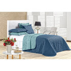 Kit Cobre Leito Queen Dupla Face Azul Marinho / Azul Ocean  0