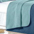 Kit Cobre Leito Queen Dupla Face Azul Marinho / Azul Ocean  0