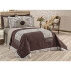 Kit Cobre Leito Queen Natalie Percal 150 Fios 3 Peças Tabaco