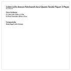 Kit Cobre Leito Queen Piquet 03 Peças Azul