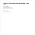 Kit Cobre Leito Queen Piquet Arezzo Liso 03 Peças - Cáqui