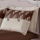 Kit Cobre Leito Queen Ryviera Micropercal 05 Peças - Tabaco