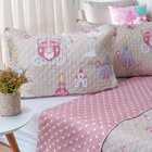 Kit Cobre Leito Rolinho Casal + Porta Travesseiro Toque Macio