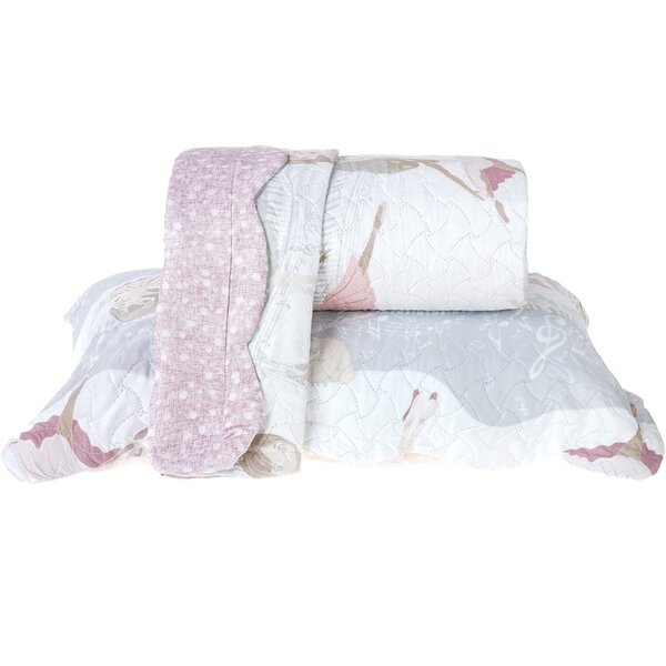 Kit Cobre Leito Rolinho Solteiro + Porta Travesseiro Toque Ma