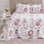 Kit Cobre Leito Rolinho Solteiro + Porta Travesseiro Toque Ma