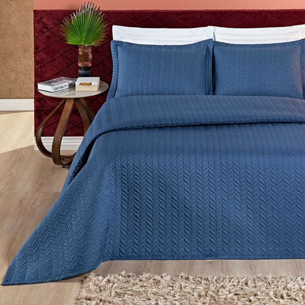 Kit Cobre Leito Roma Queen Dupla Face Micropercal 200 Fios Li