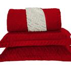 Kit Cobre Leito Sherpa Pele De Carneiro Casal Padrão 3 Peças