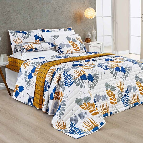 Kit Cobre Leito Sofia Casal Padrão 03 Peças Micropercal 200 F