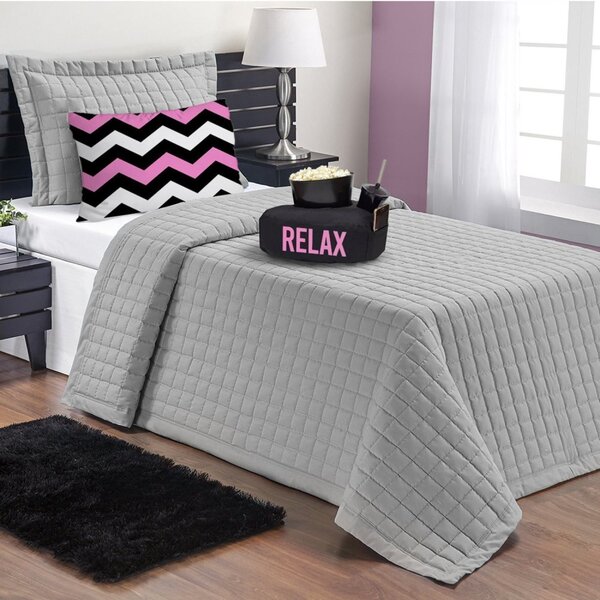 Kit Cobre Leito Solteiro 6 Peças Tecido Percal Relax Casabord