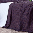 Kit Cobre Leito Solteiro Azul Marinho Clássico 2 Peças