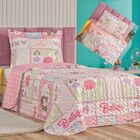 Kit Cobre Leito Solteiro E Lençol 5 Peças Bailarina - 100% Po