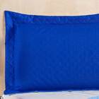 Kit Cobre Leito Solteiro Pati + Cortina 2x1 40m Voil - Azul C