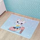 Kit Cobre Leito Solteiro Teens + Tapete Veludo Cat