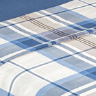 Kit Cobre Leito Super King Azul Estampado Geométrico 200 Fios