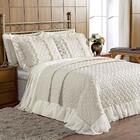 Kit Cobre Leito Super King Donna Lux Tecido Voal Fitado 7 Peç