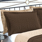 Kit Cobre Leito Tabaco Dupla Face Tabaco / Bege Super King 3,