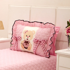 Kit Cobre Leito Ursinha Solteiro 3 Peças Rosa [f101]