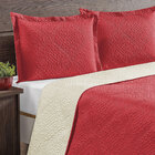 Kit Cobre Leito Vermelho Clássico Liso Queen Size 3 Peças Dup