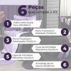 Kit Cobre Leito Wandinha Dupla Face C/ Almofadas Solteiro 06