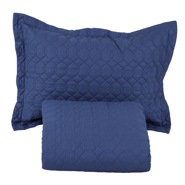 Kit Cobreleito 2 Peças Prestige Solteiro Azul