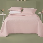 Kit Cobreleito Casal Lepper 3 Peças Jacquard Rosa Rosa