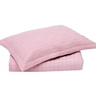 Kit Cobreleito Casal Lepper 3 Peças Traços De Sossego Rosa