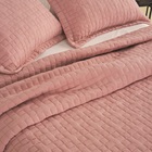 Kit Cobreleito Casal Lepper 3 Peças Traços De Sossego Rosa