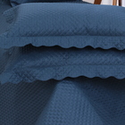 Kit Cobreleito Classic Queen 03 Pçs Azul