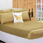 Kit Cobreleito E Lençol Capim Dourado Casal Padrão 07 Pçs [f1