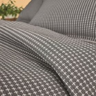 Kit Cobreleito Queen Lepper 3 Pçs Trama Aconchegante Cinza