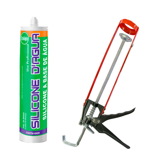 Kit Cola Isopor Marrom 450g Com Aplicador