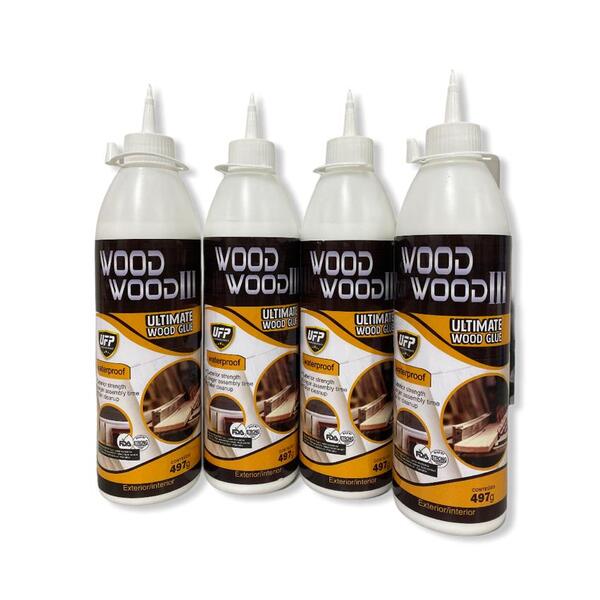 Kit Cola Para Madeira Wood Wood 3 497g - 4 Unidades