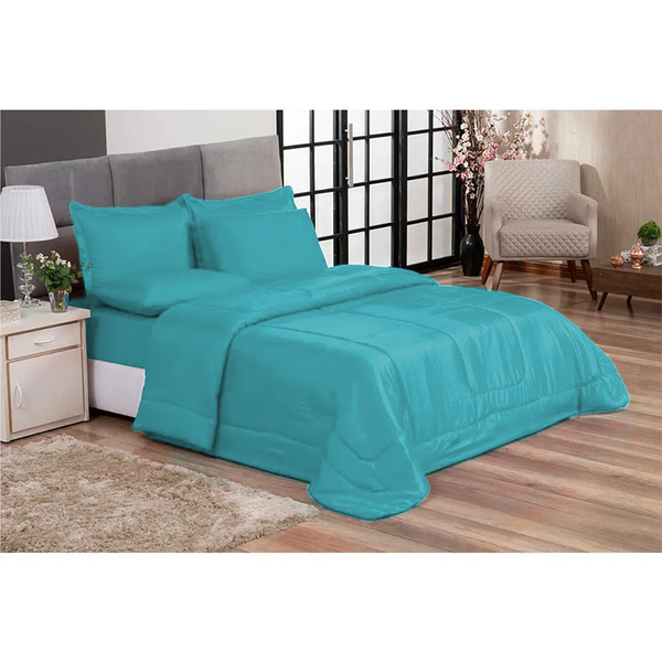 Kit Colcha 6 Peças Casal Queen Aconchego Dupla Face Casen  Ti