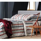 Kit Colcha / Cobre Leito Solteiro King 180 Fios Estampado - A