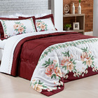 Kit Colcha Astrid Queen Acolchoada Micropercal 200 Fios Pelet