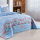 Kit Colcha Astrid Queen Acolchoada Micropercal 200 Fios Pelet