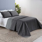 Kit Colcha Ayla Casal King Tecido Dupla Face Microfibra Liso