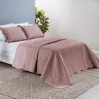 Kit Colcha Ayla Casal King Tecido Dupla Face Microfibra Liso