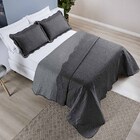 Kit Colcha Ayla Casal Queen Tecido Dupla Face Microfibra Liso