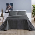 Kit Colcha Ayla Casal Queen Tecido Dupla Face Microfibra Liso