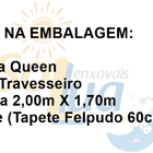 Kit Colcha Bia Queen + Cortina 2 00m X 1 70m + Tapete - Marrom