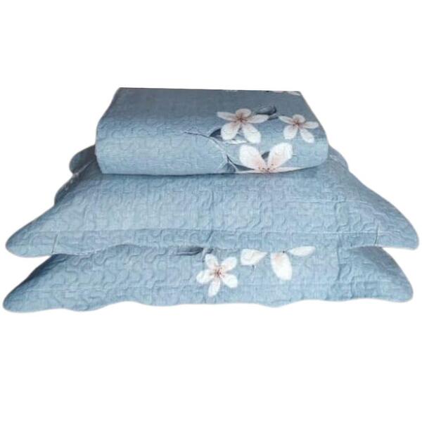 Kit Colcha Boutis Casal Dupla Face 3 Peças 2,20x2,40m Gaia 8