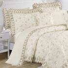 Kit Colcha C/ Lençol Royale Butterfly Pérola Casal Padrão Per