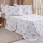 Kit Colcha Casal 200 Fios Estampada New 100% Algodão 220x240c