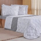 Kit Colcha Casal 200 Fios Estampada New 100% Algodão 220x240c