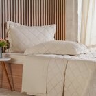 Kit Colcha Casal 3 Pçs Ricamo 300 Fios 100% Algodão 220x240cm